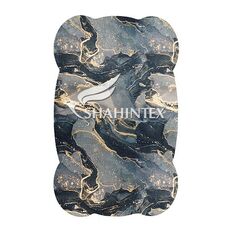 Универсальный коврик Shahintex SILK PHOTOPRINT 60*98 дизайн "Мрамор чёрный" (03)