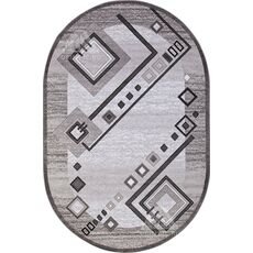 Ковер овальный Silver дизайн D188 GRAY 1.80x2.50, фото 