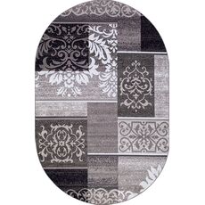Ковер овальный Silver дизайн D216 GRAY 2.00x3.00, фото 