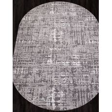 Ковер 8667 - GRAY - Овал - коллекция RICHI 1.50x2.20