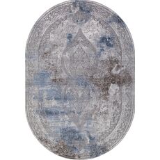 Ковер 03879A - BLUE / BLUE - Овал - коллекция ARMINA 4.00x5.00