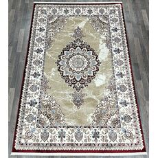 Ковер POSITANO 2х4 00633A_BURGUNDY / BEIGE FDY Полиэстер Турция, фото 