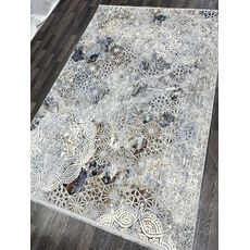Ковер POSITANO 0.8х1.5 02147A_L.BLUE FDY / CREAM HB Полиэстер Турция, фото , изображение 3
