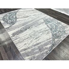 Ковер FAME 0.8х1.5 0921A_L.GREY / TURQUAZ Полиэстер Турция, фото , изображение 3
