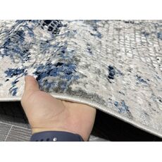 Ковер AURA 1х2 40293A_CÖKME BEJ / A.GRİ 100% полиэстер Турция, фото , изображение 5