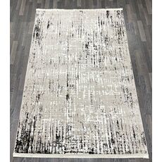 Ковер AURA 1х2 40338E_COKME BEJ / COKME BEYAZ 100% полиэстер Турция, фото 