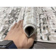 Ковер AURA 1х2 40343C_COKME BEJ / ACIK GRI 100% полиэстер Турция, фото , изображение 6