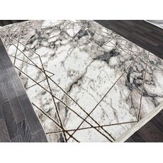 Ковер AURA 1х2 40629B_CÖKME BEJ / K.GRİ 100% полиэстер Турция, фото , изображение 2