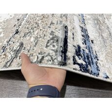 Ковер AURA 1х2 40638A_CÖKME BEJ / LACİVERT 100% полиэстер Турция, фото , изображение 5