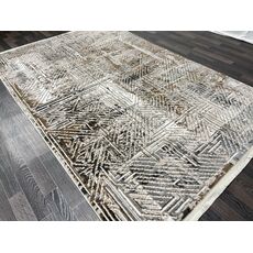Ковер AURA 1х2 40632A_VİZON / A.GRİ 100% полиэстер Турция, фото , изображение 2