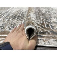 Ковер AURA 1х2 40632A_VİZON / A.GRİ 100% полиэстер Турция, фото , изображение 6