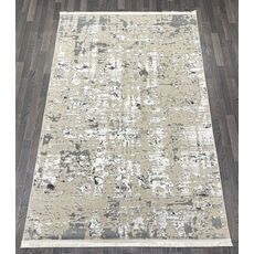 Ковер AURA 0.8х1.5 40400B_CÖKME BEJ / A.GRİ 100% полиэстер Турция, фото 