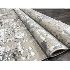 Ковер AURA 0.8х1.5 40400B_CÖKME BEJ / A.GRİ 100% полиэстер Турция, фото , изображение 14