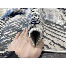 Ковер AURA 0.8х1.5 40670A_LACİVERT / K.GRİ 100% полиэстер Турция, фото , изображение 9
