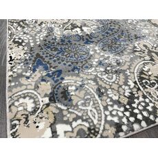 Ковер AURA 3х4 40671A_MAVİ / K.GRİ 100% полиэстер Турция, фото , изображение 3