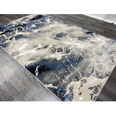 Ковер AURA 1х2 40697A_MAVİ / K.GRİ 100% полиэстер Турция, фото , изображение 2