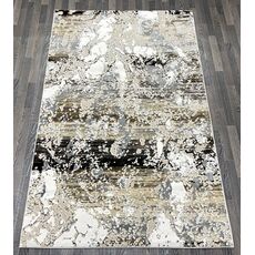 Ковер AURA 1х2 40697C_KAHVE / ACIK GRI 100% полиэстер Турция, фото 