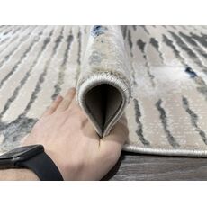 Ковер AURA 0.8х1.5 40703A_LACİVERT / K.GRİ 100% полиэстер Турция, фото , изображение 9