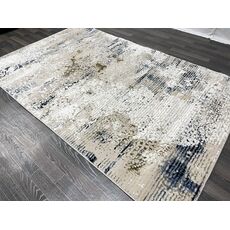 Ковер AURA 2х3 40705A_MAVİ / CÖKME BEJ 100% полиэстер Турция, фото , изображение 2