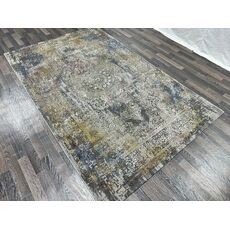 Ковер LISA 0.8х1.5 A2393B_ANTRASIT COKEN / MUSTARD Полиэстер Турция, фото , изображение 3