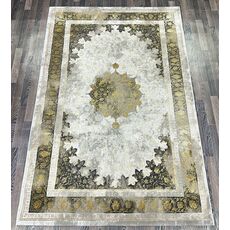Ковер LISA 0.8х1.5 AA610A_IVORY / MUSTARD Полиэстер Турция, фото 