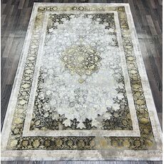 Ковер LISA 0.8х1.5 AA610A_IVORY / MUSTARD Полиэстер Турция, фото , изображение 2
