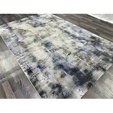 Ковер LISA 1.6х2.3 AA611A_L.GREY / BLUE Полиэстер Турция, фото , изображение 3
