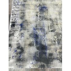 Ковер LISA 1.6х2.3 AA611A_L.GREY / BLUE Полиэстер Турция, фото , изображение 5