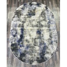 Ковер LISA 0.8х1.5 AA611A_L.GREY / BLUE Полиэстер Турция, фото , изображение 6