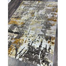 Ковер ANTRASIT 2х3 AN14B_DARK GREY SHRINK / GOLD FDY Полиэстер Турция, фото , изображение 3