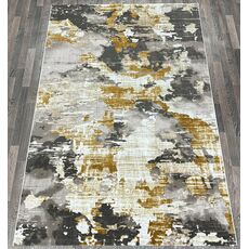 Ковер ANTRASIT 1.6х2.3 AN16A_DARK GREY SHRINK / GOLD FDY Полиэстер Турция, фото 