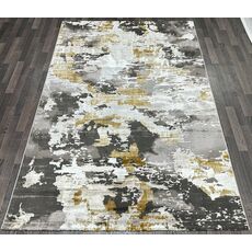 Ковер ANTRASIT 1.6х2.3 AN16A_DARK GREY SHRINK / GOLD FDY Полиэстер Турция, фото , изображение 2