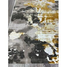 Ковер ANTRASIT 1.6х2.3 AN16A_DARK GREY SHRINK / GOLD FDY Полиэстер Турция, фото , изображение 4
