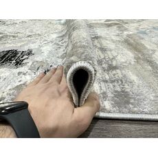 Ковер SANANDAJ 0.8х1.5 B027A_L GREY SHRINK / LIHGT GREY Полиэстер Турция, фото , изображение 10