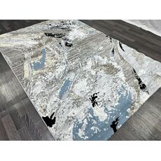Ковер SANANDAJ 0.8х1.5 B030A_L GREY SHRINK / LIHGT GREY Полиэстер Турция, фото , изображение 2