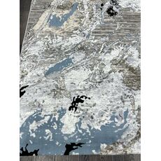 Ковер SANANDAJ 0.8х1.5 B030A_L GREY SHRINK / LIHGT GREY Полиэстер Турция, фото , изображение 4