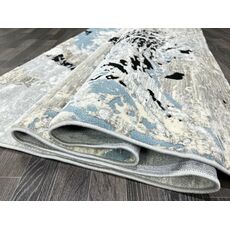 Ковер SANANDAJ 0.8х1.5 B030A_L GREY SHRINK / LIHGT GREY Полиэстер Турция, фото , изображение 16