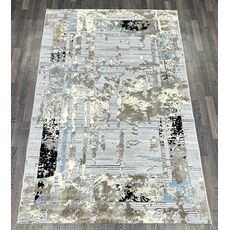 Ковер SANANDAJ 2.4х3.4 B034A_L GREY SHRINK / LIHGT GREY Полиэстер Турция, фото 