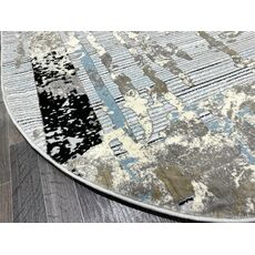 Ковер SANANDAJ 1.6х2.3 B034A_L GREY SHRINK / LIHGT GREY Полиэстер Турция, фото , изображение 7