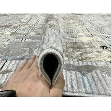 Ковер SANANDAJ 0.8х1.5 B034A_L GREY SHRINK / LIHGT GREY Полиэстер Турция, фото , изображение 10