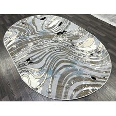 Ковер SANANDAJ 0.8х1.5 B036A_L GREY SHRINK / LIHGT GREY Полиэстер Турция, фото , изображение 6