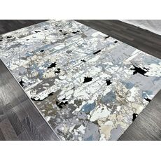 Ковер SANANDAJ 1.6х2.3 B037A_L GREY SHRINK / LIHGT GREY Полиэстер Турция, фото , изображение 2