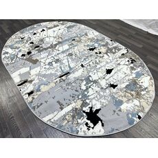 Ковер SANANDAJ 1.6х2.3 B037A_L GREY SHRINK / LIHGT GREY Полиэстер Турция, фото , изображение 6