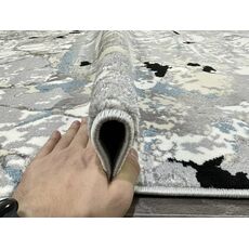 Ковер SANANDAJ 0.8х1.5 B037A_L GREY SHRINK / LIHGT GREY Полиэстер Турция, фото , изображение 10