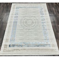 Ковер LUNA 1.6х2.3 B045A_BLUE FDY / BEIGE SHRINK Heat Set, Полиэстер Турция, фото , изображение 2