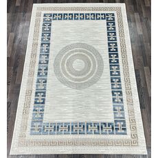 Ковер LUNA 1.6х2.3 B045A_BLUE FDY / BEIGE SHRINK Heat Set, Полиэстер Турция, фото 