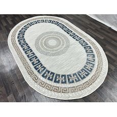 Ковер LUNA 1.6х2.3 B045A_BLUE FDY / BEIGE SHRINK Heat Set, Полиэстер Турция, фото , изображение 7