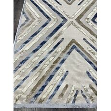 Ковер SEMNAN 0.8х1.5 D037A_CREAM SHIRINK / BLUE FDY Полиэстер Турция, фото , изображение 5