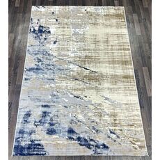 Ковер SEMNAN 2х3 D038A_CREAM SHIRINK / BLUE FDY Полиэстер Турция, фото 