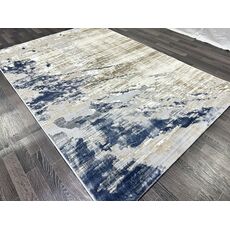 Ковер SEMNAN 2х3 D038A_CREAM SHIRINK / BLUE FDY Полиэстер Турция, фото , изображение 3
